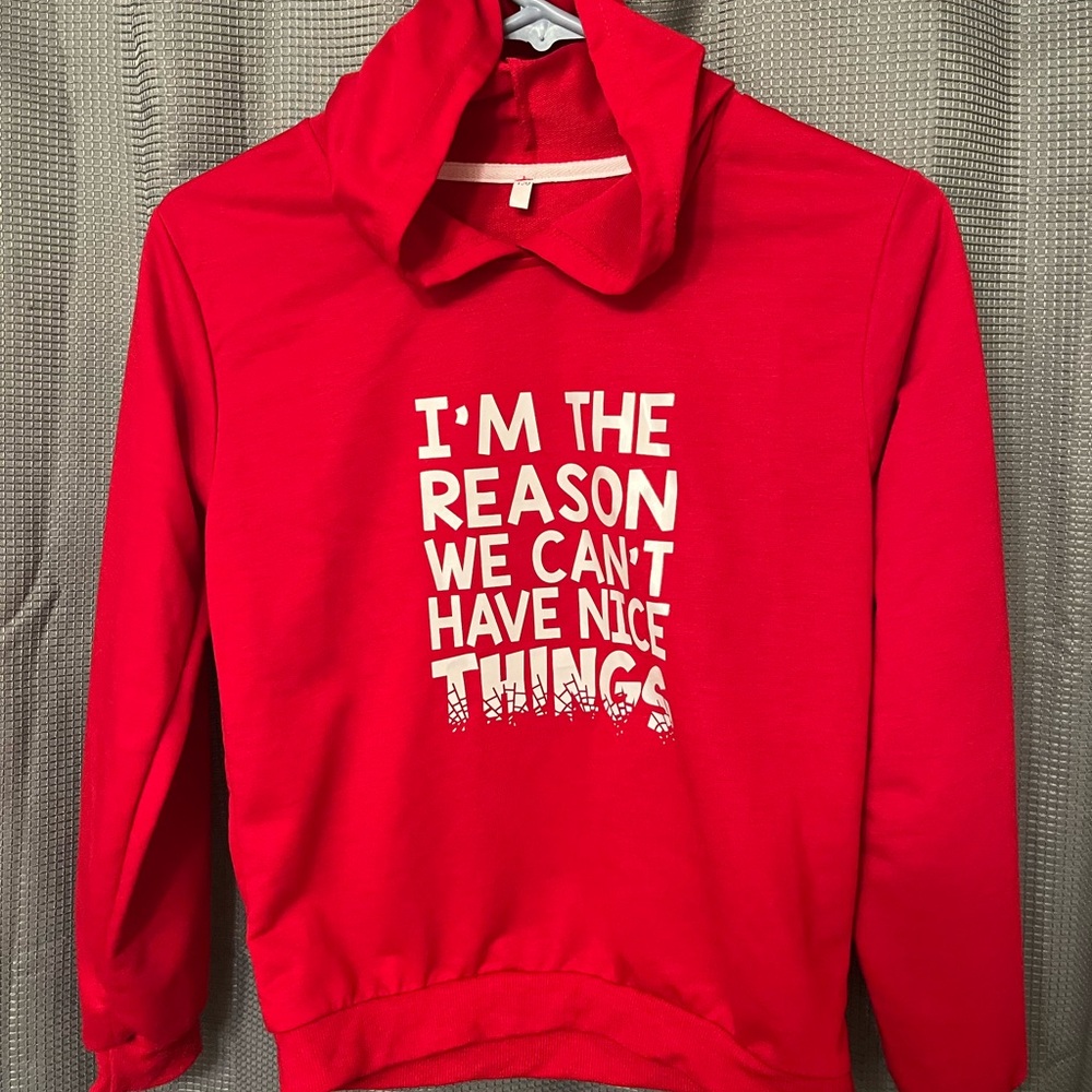 Red Kids Hoodie with Fun Print